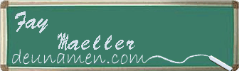 Fay Maeller Visitenkarte